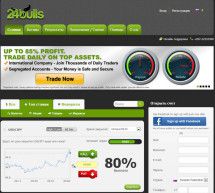 Обзор брокера бинарных опционов 24 Bulls