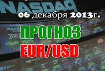 Прогноз по EUR/USD на сегодня 06.12.2013
