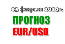 Прогноз EUR/USD на сегодня 03 февраля 2014