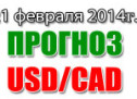 Прогноз USD/CAD на сегодня 21 февраля 2014 года
