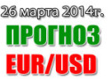 Прогноз EUR/USD на сегодня 26 марта 2014 года