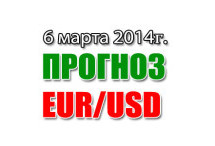 Прогноз EUR/USD на сегодня 06 марта 2014 года