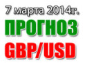Прогноз GBP/USD на сегодня 07 марта 2014 года