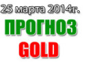 Прогноз Золота на сегодня 25 марта 2014 года